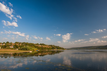 Wall Mural - summer landscape with river