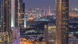 Fototapeta Nowy Jork - Dubai downtown day to night timelapse