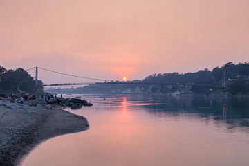 Canvas Print - Bridge in Rishikesh