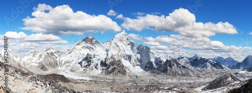 Plakaty Mount Everest  panorama-mount-everestu-i-lodowca-khumbu
