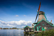 Panorama mit Windmühlen in Holland, Niederlande