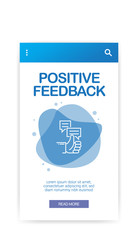 Wall Mural - POSITIVE FEEDBACK INFOGRAPHIC