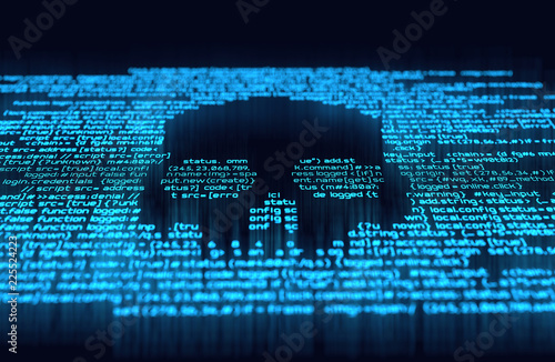 Cuadros en Lienzo Digital Hacking and Online Crime