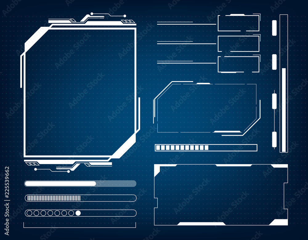 Abstract technology futuristic interface HUD concept , vector ...