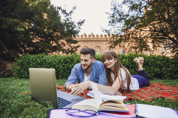 Wall Mural - Students in the University