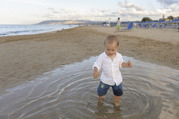 little boy on the beach