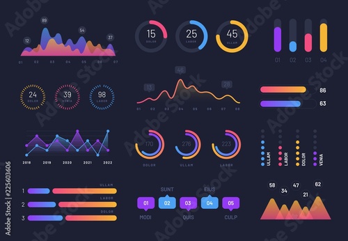 Intelligent technology vector interface for presentation. Network ...