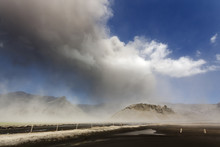 Volcano Eruption With Ash Cloud Explosion / Volcanic Erupt Of Eyjafjallajokull In Iceland