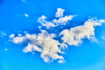 Clouds on the blue sky