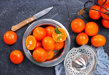 Canvas Print - tangerines