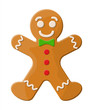 Holiday gingerbread man cookie.