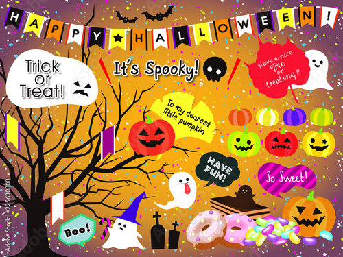 ハロウィーンイラスト セット素材 Buy This Stock Vector And