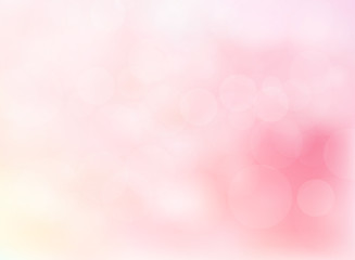Wall Mural - abstract blurred soft focus bokeh of bright pink color background