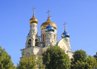 Orthodox Christian Pokrovsky Temple. Vladivostok. Russia.