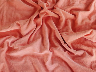 red silk fabric background,satin cloth texture