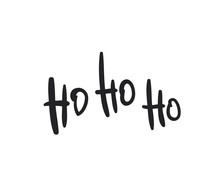 Ho Ho Ho Hand Drawn Christmas Lettering