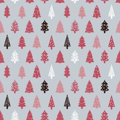 Canvas Print - Christmas seamless vector