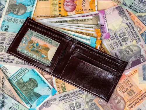 Wallet With Indian Currency 10 20 50 100 200 500 And 2000 Indian Rupees Old And New Notes Buy This Stock Photo And Explore Similar Images At Adobe Stock Adobe Stock