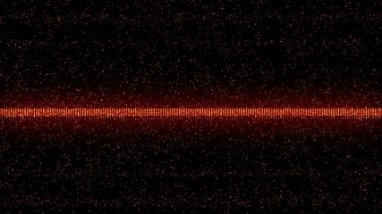 Fototapete - Abstract Particle Futuristic Cross Structure Line Dot Shooting Animation Loop Screensaver Background