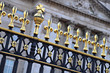 Iron fence at Buckingham Palace, shallow focus