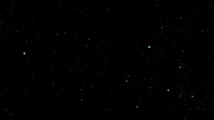 Wall Mural - Night Sky 008: A star field twinkles in a night sky (Loop).