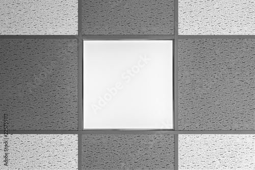 Ceiling Lamp Type Led Panel Is Integrated Into The Suspended