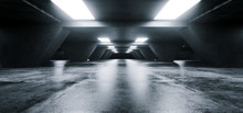 Empty Elegant Modern Grunge Dark Reflections Concrete Underground Tunnel Room With Bright White Lights Background Wallpaper 3D Rendering