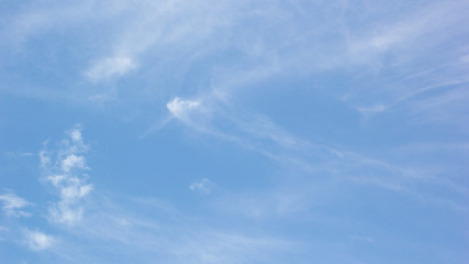 image of blue sky and white clouds