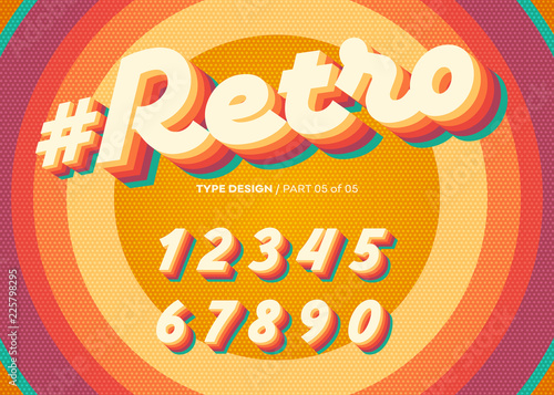 Naklejki retro  wektor-retro-alfabet-projektu-vintage-kroj-pisma-3d-z-kolorowymi-warstwami-teczy-dekoracyjny