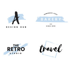 Sticker - Collection of logos and branding vector