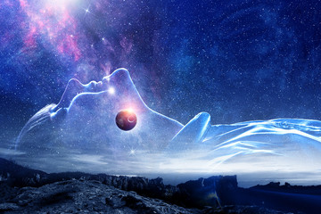 Wall Mural - mystery of space world