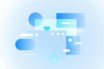 Web pages design composition