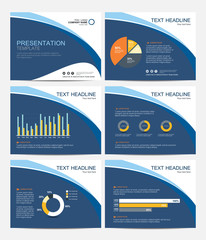 Wall Mural - template presentation slides background design