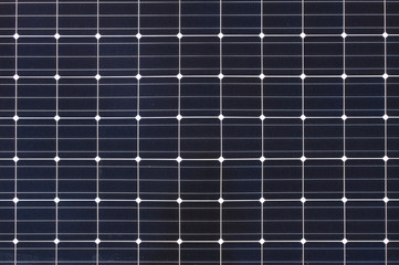 square cells of solar panel