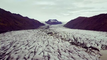 Sticker - Drone video of a glacier in Iceland