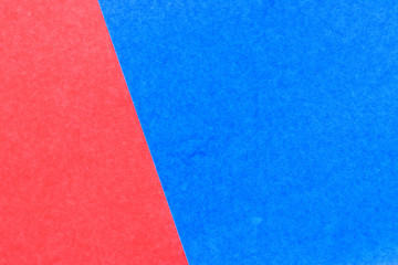 Abstract red and blue color paper background for design and decoration