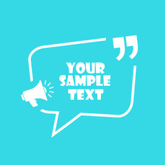 Sticker - Announce text box vector poster