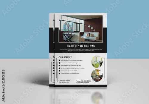 Interior Design Flyer Layout Buy This Stock Template And Explore Similar Templates At Adobe Stock Adobe Stock