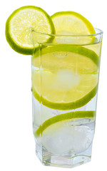 Poster - Lemonade with lime isolated