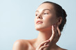 © Mirrorstudio - Young beautiful woman with clean perfect skin close-up. Beauty portrait