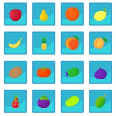 Wall Mural - Fruit icon blue app for any design vector illustration