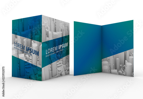 Download Isolated Pocket Folder Mockup Stock Template Adobe Stock
