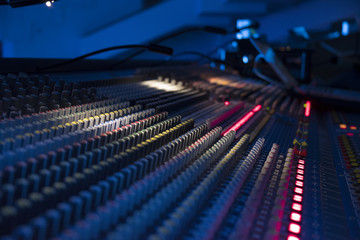 Poster - sound equipment at the concert