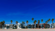 Houses and palm trees near Venice Beach, Los Angeles