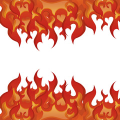 Sticker - fire flame pattern background