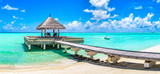 Fototapeta Most - Water Villas (Bungalows) in the Maldives