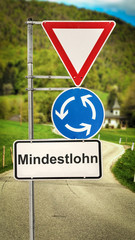 Poster - Schild 364 - Mindestlohn