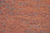 Fototapeta  - New Red Brick wall for background or texture. New red brick wall texture background