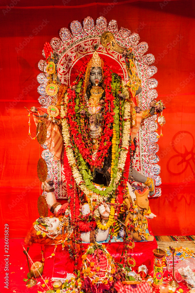 Fotografía Kolkata India October 30 2016 Image Of Kali Fotografía Kolkata India October 30 2016 Image Of Kali