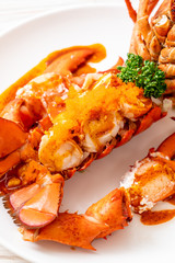 Wall Mural - Lobster tail steak with sauce